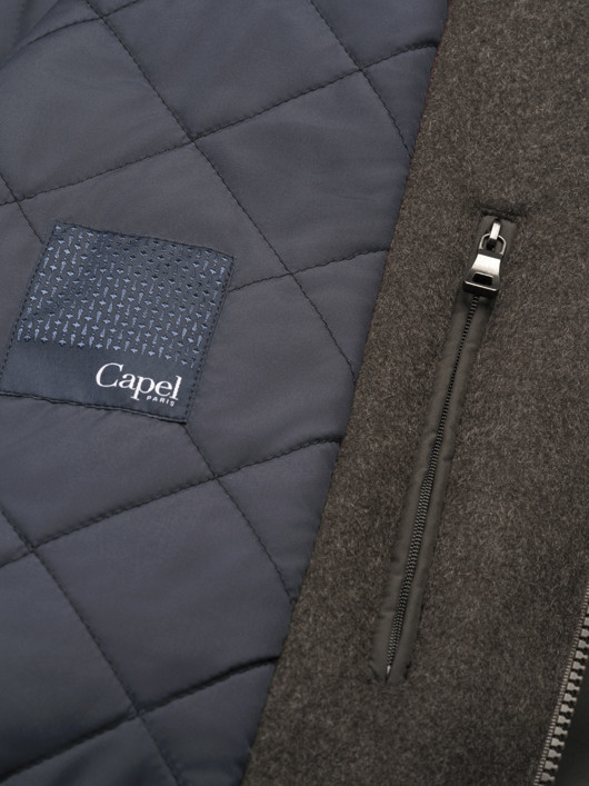 Parka Drap Laine Marron Capel Grande Taille homme grande taille - Capelstore