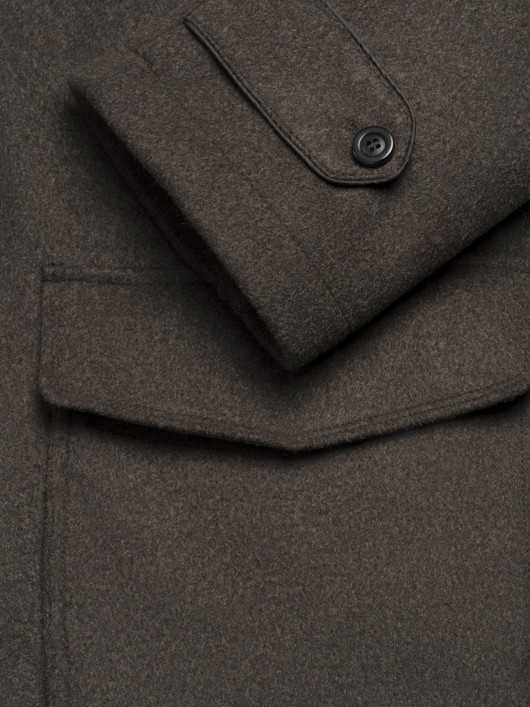 Parka Drap Laine Marron Capel Grande Taille homme grande taille - Capelstore