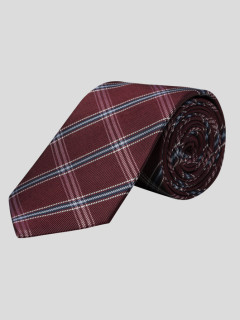 Cravate Carx Ecossais Bordeaux Capel Grande Taille  homme grande taille - Capelstore