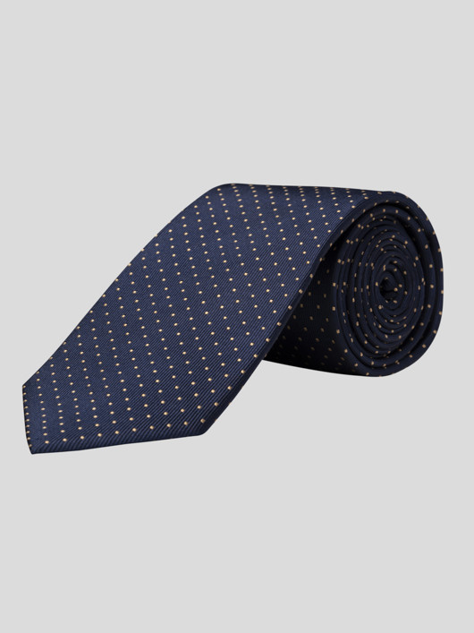 Cravate Marine A Pois Capel Grande Taille  homme grande taille - Capelstore