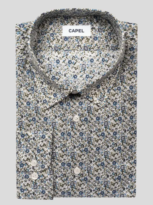 Chemise Gianni Fleurs Capel Grande Taille  homme grande taille - Capelstore