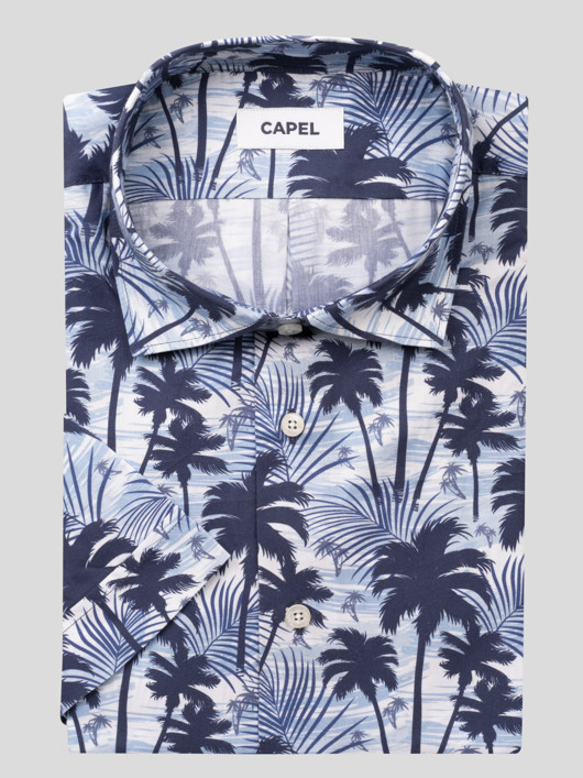 Chemisette Tom/leo Palmiers Capel Grande Taille homme grande taille - Capelstore