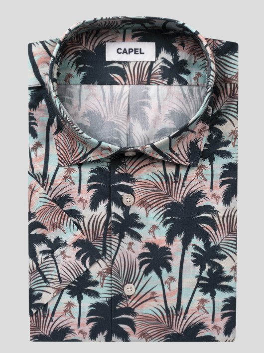 Chemisette Tom Palmiers Capel Grande Taille homme grande taille - Capelstore