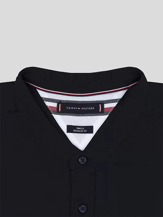 Chemise Ml Col Mao T. Hilfiger Grandes Tailles  homme grande taille - Capelstore