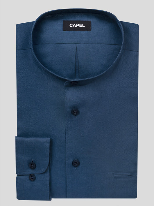 Chemise Kim P Lin Bleu Capel Grande Taille  homme grande taille - Capelstore