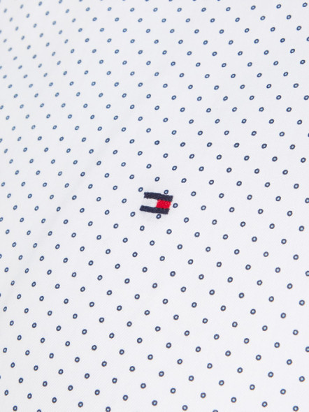 Chemise Blanche à Pois Tommy Hilfiger Grande Taille