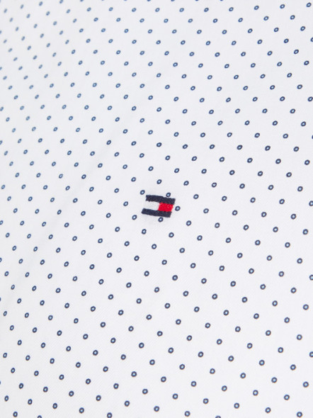 Chemise Blanche à Pois Tommy Hilfiger Grande Taille