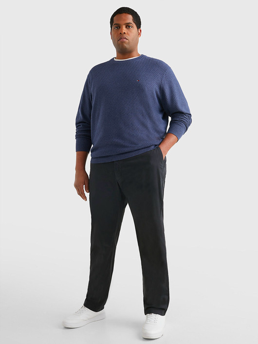 Chino Noir Tommy Hilfiger Grande Taille homme grande taille - Capelstore