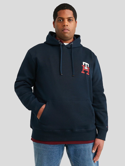Sweat Capuche Logo Th Tommy Hilfiger Grande Taille homme grande taille - Capelstore