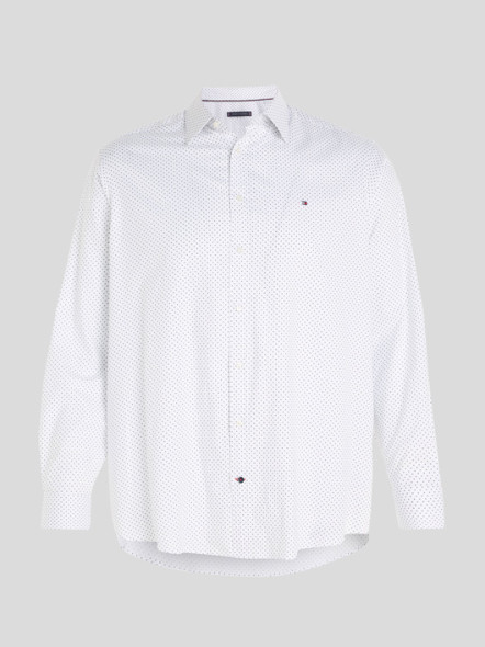 Chemise Blanche à Pois Tommy Hilfiger Grande Taille