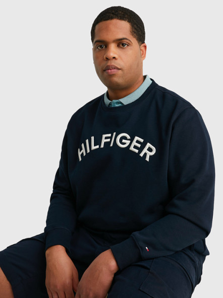 Sweat Col Rond Logo Tommy Hilfiger Grande Taille