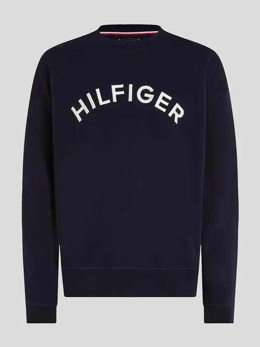 Pull Col Rond Logo Tommy Hilfiger Grande Taille  homme grande taille - Capelstore