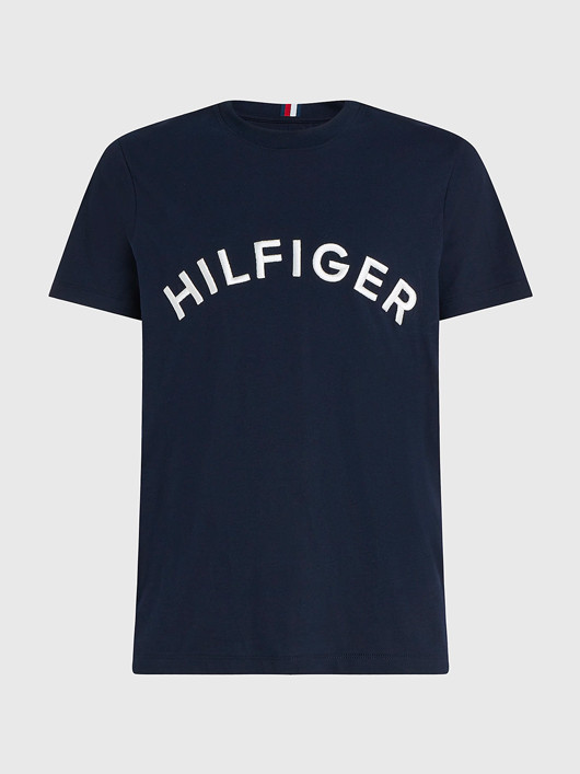 Tee-shirt Marine Logo Hilfiger Grande Taille