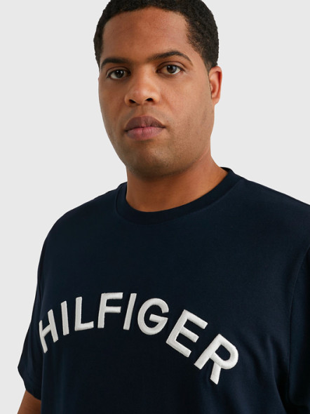 Tee-shirt Marine Logo Hilfiger Grande Taille