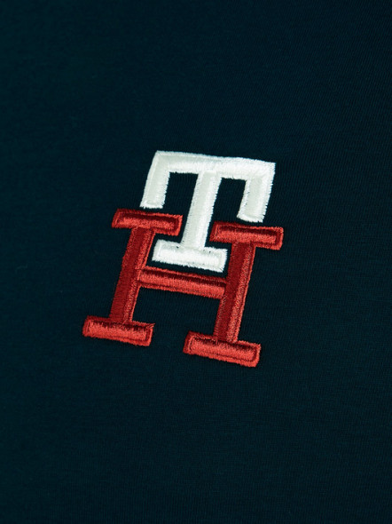 Tee-shirt Monogramme Marine Tommy Hilfiger Grande Taille