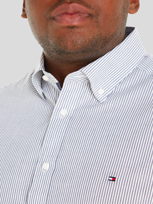 Chemise Rayee Tommy Hilfiger Grande Taille homme grande taille - Capelstore