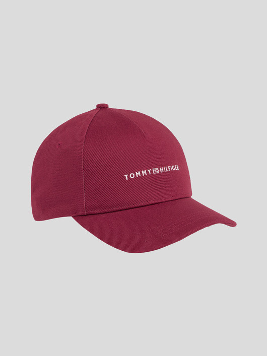 Casquette logo brodé bordeaux homme - Tommy Hilfiger