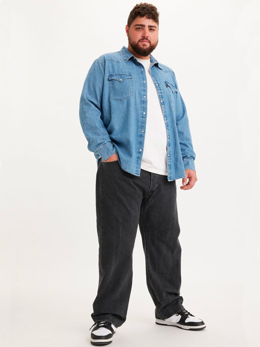 Jean 501 Levi's Black Grande Taille  homme grande taille - Capelstore