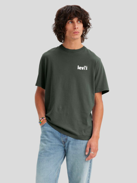 Tee-shirt Kaki Logo Levi's Grande Taille