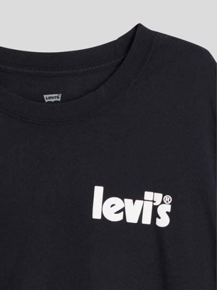 Tee-shirt Noir Levi's Logo Grande Taille