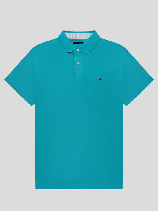 Polo Bleu Océan Tommy Hilfiger Grande Taille