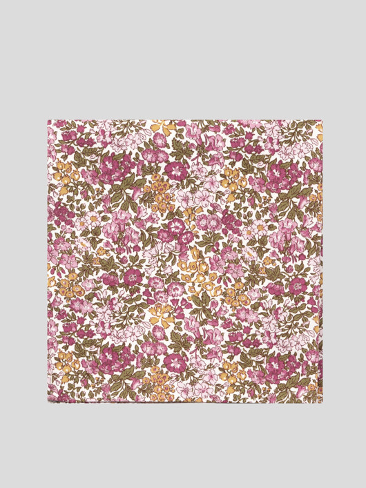 Pochette Fleurs Tissu Liberty  homme grande taille - Capelstore