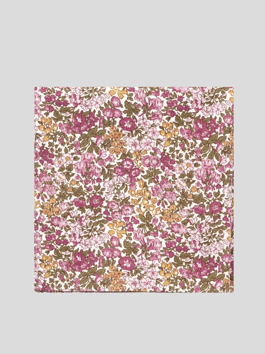 Pochette Fleurs Tissu Liberty  homme grande taille - Capelstore