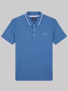 Polo Pique Indigo Paul & Shark Grande Taille  homme grande taille - Capelstore