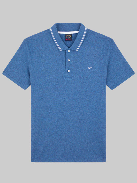 Polo Pique Indigo Paul & Shark Grande Taille  homme grande taille - Capelstore