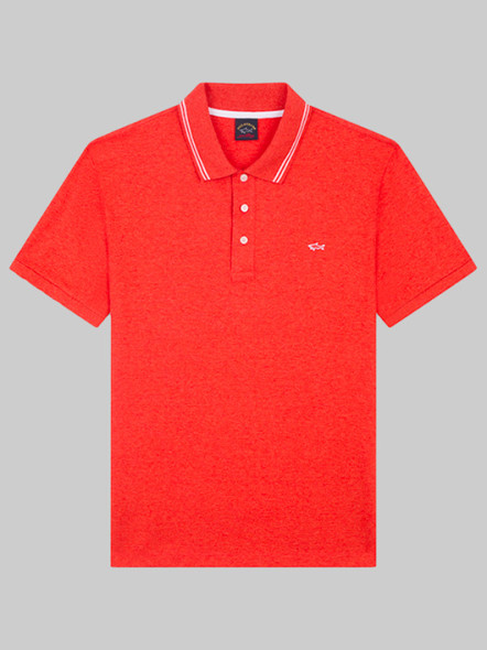 Polo Piqué Orange Paul & Shark Grande Taille