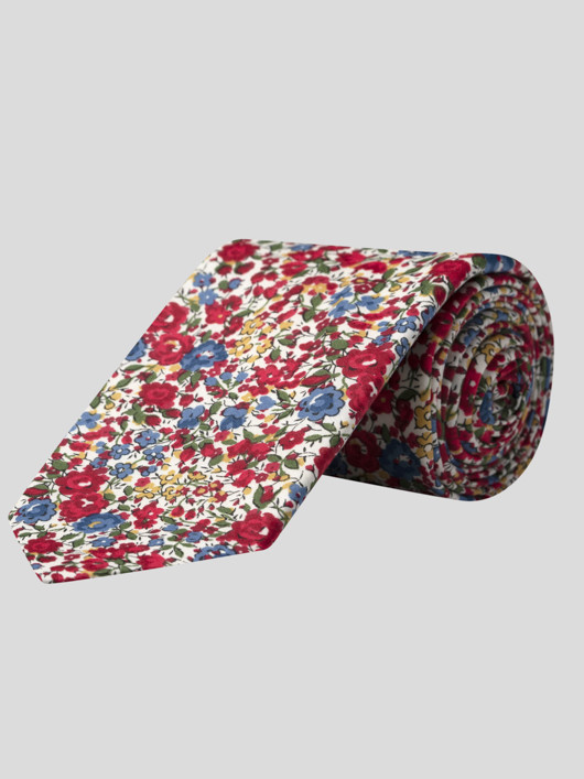 Cravate Fleurs Tissu Liberty Grande Taille  homme grande taille - Capelstore