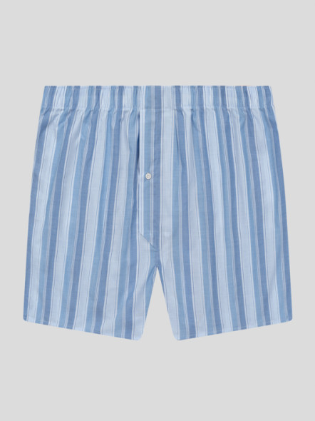 Caleçon Rayé Bleu Derek Rose Grande Taille