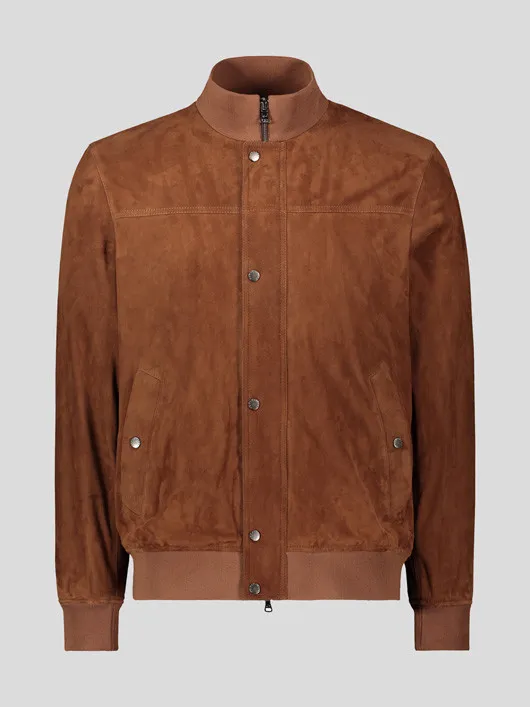 Blouson Cuir Cognac Paul&shark Grande Taille  homme grande taille - Capelstore