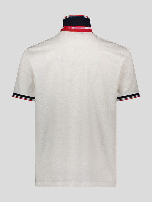 Polo Blanc Logo Paul & Shark Grande Taille homme grande taille - Capelstore