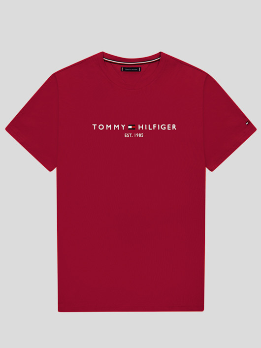 Tee-shirt Rouge Tommy Hilfiger Grande Taille