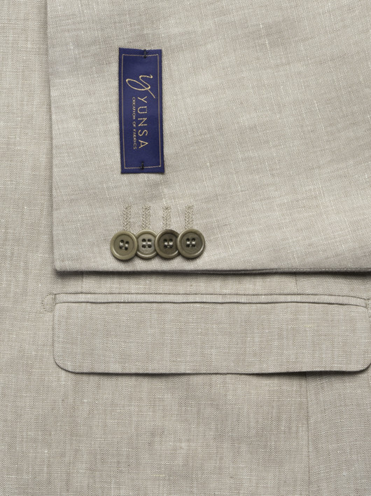 Veste En Lin Beige Capel Grande Taille homme grande taille - Capelstore