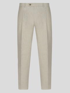 Pantalon En Lin Beige Capel Grande Taille  homme grande taille - Capelstore