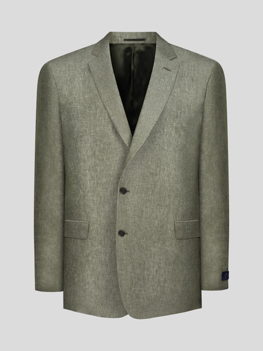 Veste En Lin Vert Capel Grande Taille  homme grande taille - Capelstore