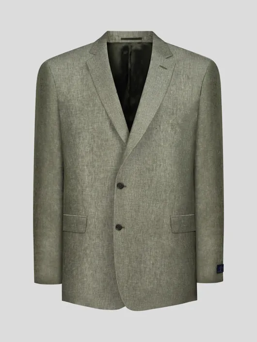 Veste En Lin Vert Capel Grande Taille  homme grande taille - Capelstore