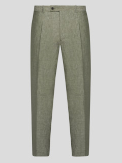 Pantalon En Lin Vert Capel Grande Taille  homme grande taille - Capelstore