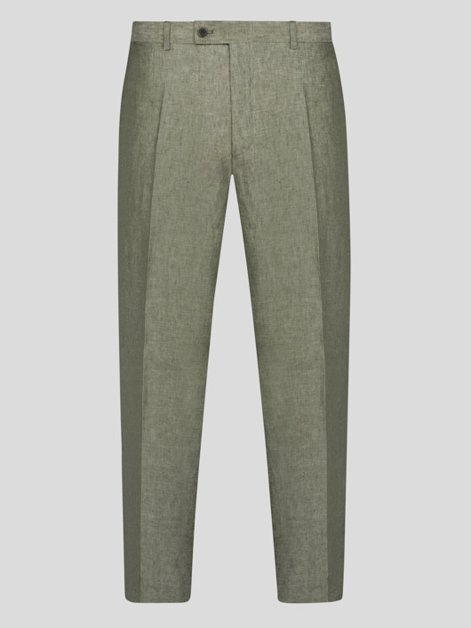 Pantalon En Lin Vert Capel Grande Taille  homme grande taille - Capelstore