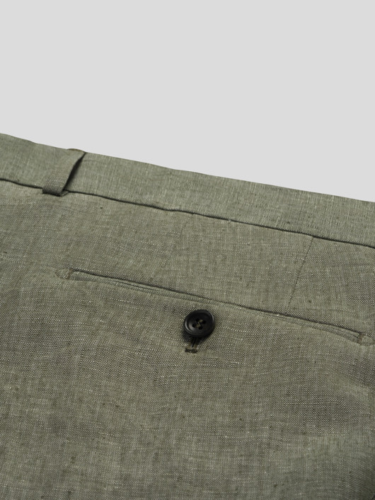 Pantalon En Lin Vert Capel Grande Taille homme grande taille - Capelstore
