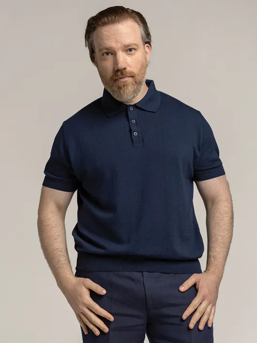 Polo Marco Maille Coton Marine Capel Grande Taille  homme grande taille - Capelstore
