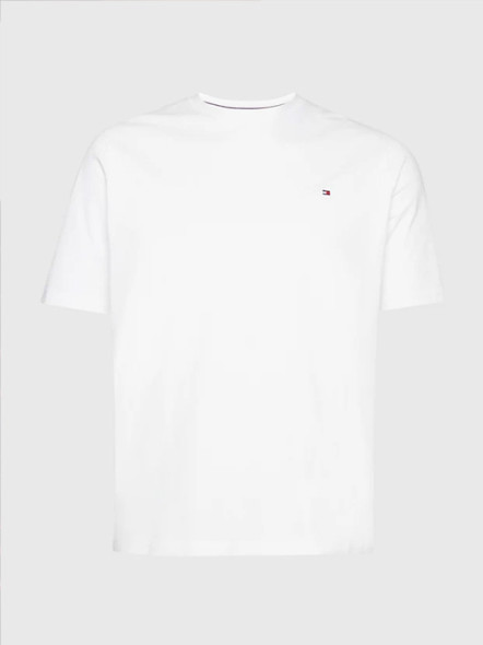Tee-shirt Blanc Logo Drapeau Tommy Hilfiger Grande Taille