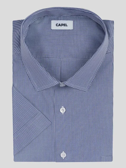 Chemisette Vichy Greg/leo Capel Grande Taille  homme grande taille - Capelstore