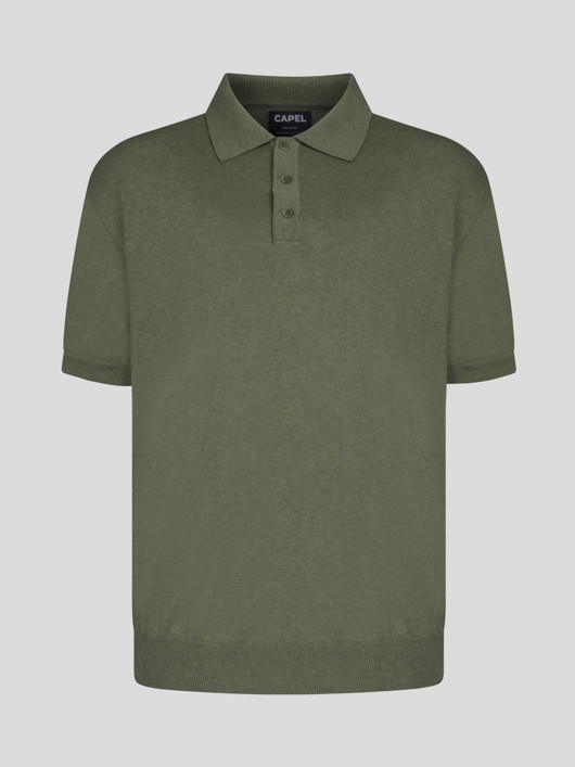 Polo Marco Maille Coton Kaki Capel Grande Taille homme grande taille - Capelstore