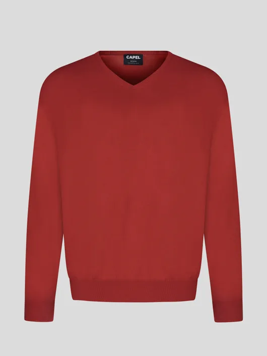 Pull Coton Col V Como Capel Grande Taille  homme grande taille - Capelstore