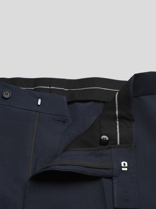 Pantalon En Lin Marine Capel Grande Taille homme grande taille - Capelstore