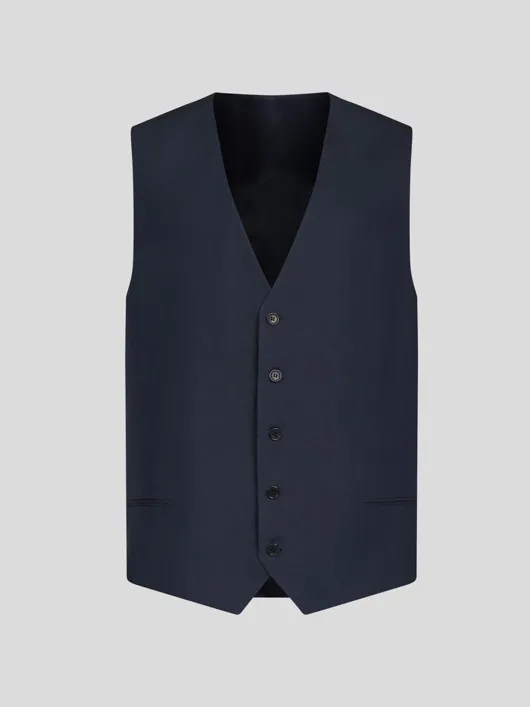 Gilet En Lin Marine Capel Grande Taille  homme grande taille - Capelstore