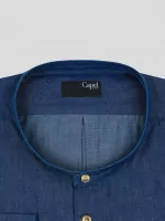 Chemise Col Mao Capel Grande Taille - 2